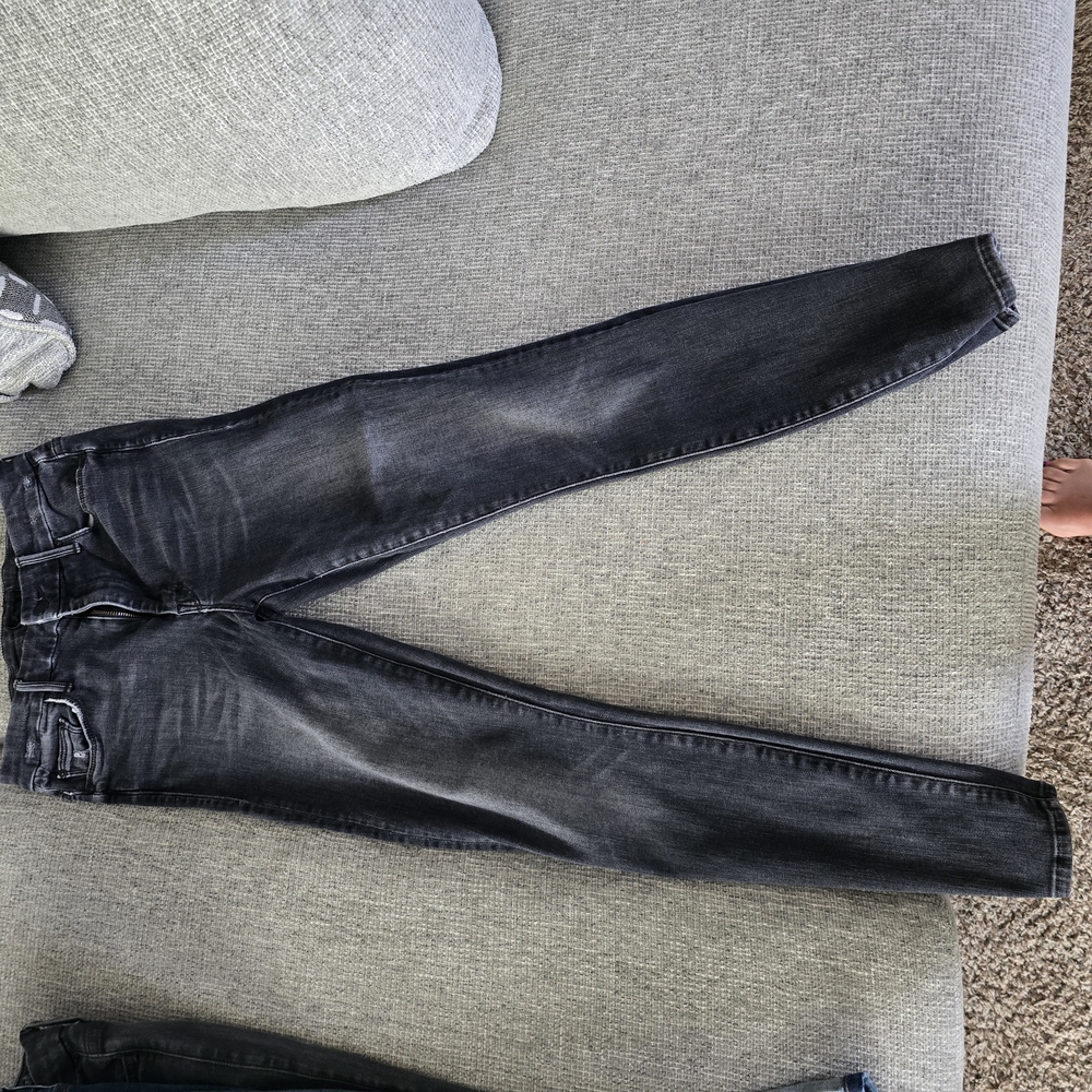 MOTHER High Rise Black Jeans Slim Fit